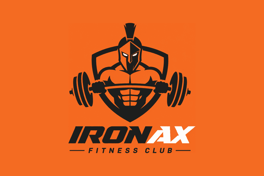 Example gym brand — IRONAX Fitness Club