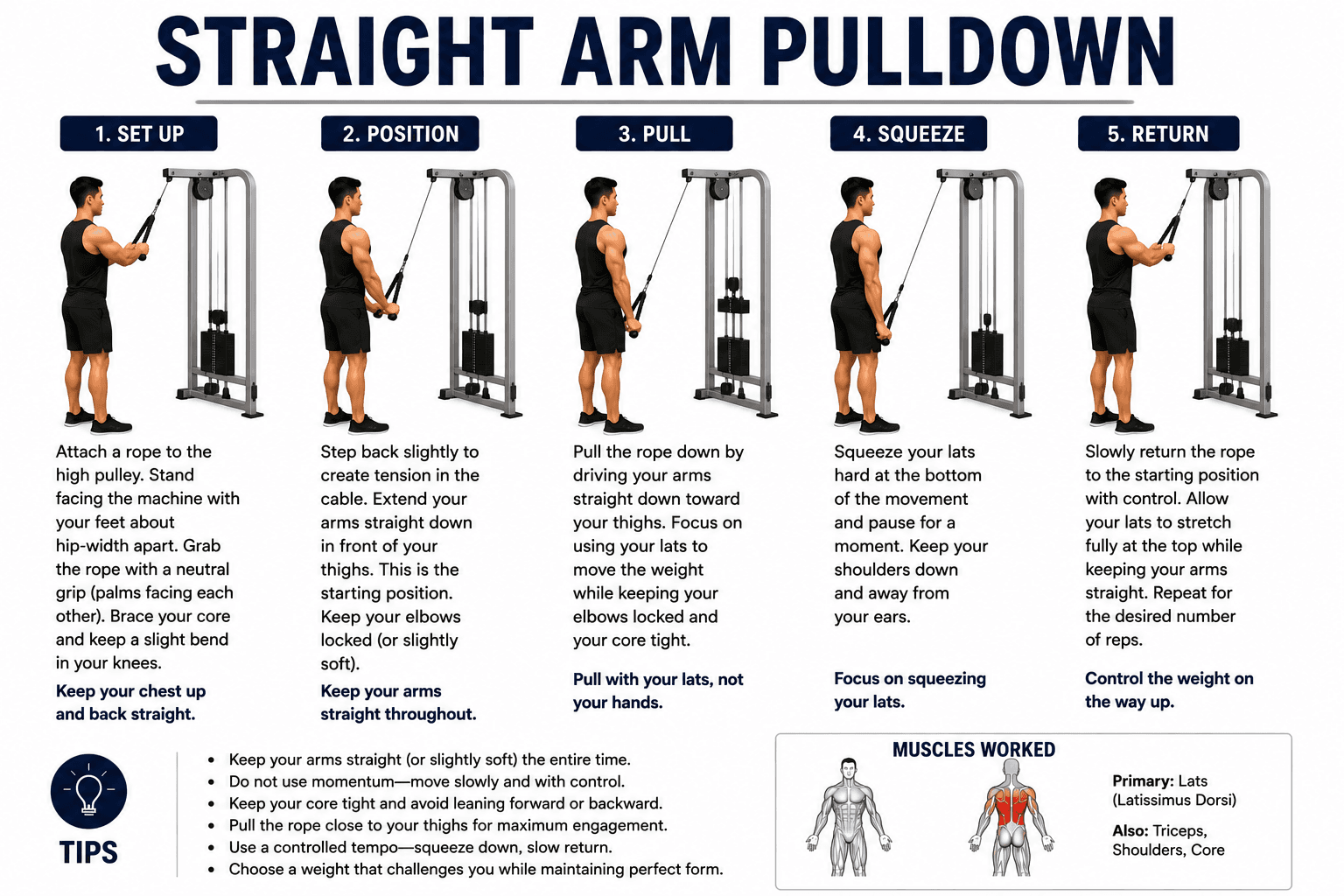 Straight Arm Pulldown