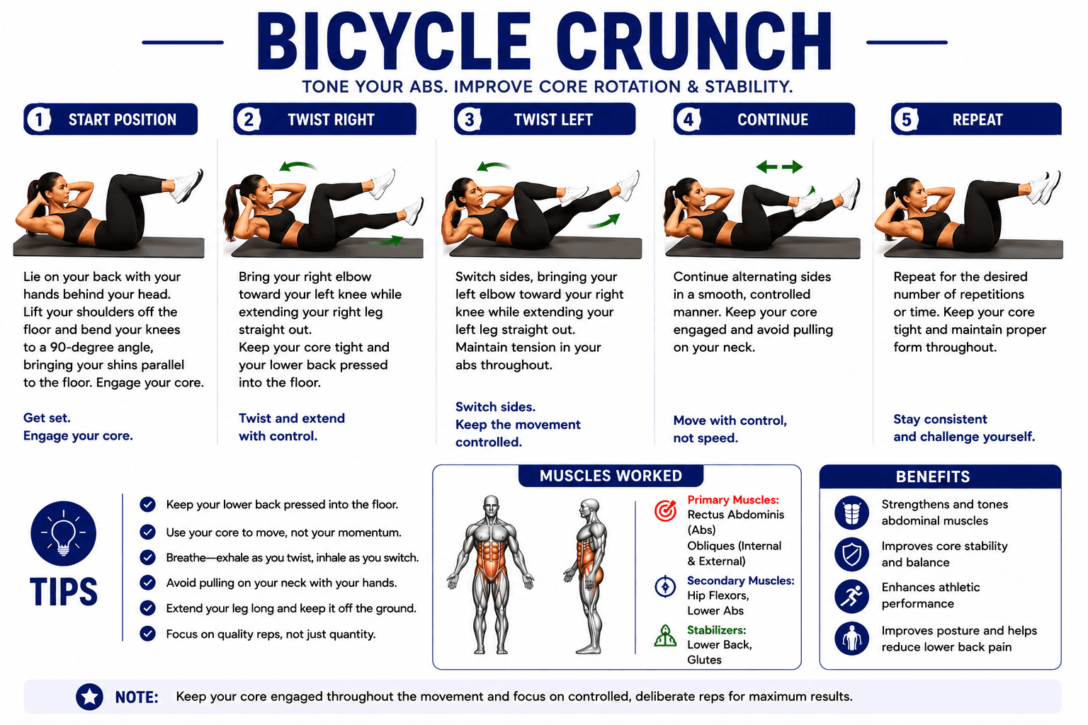 Bicycle Crunch